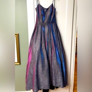 Size 4 Galaxy Glitter Ball Gown Betsy & Adam